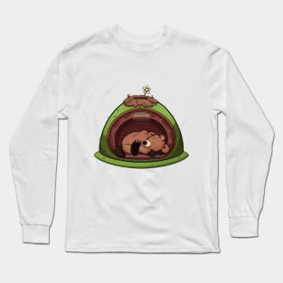 Groundhog Sleeping Long Sleeve T-Shirt